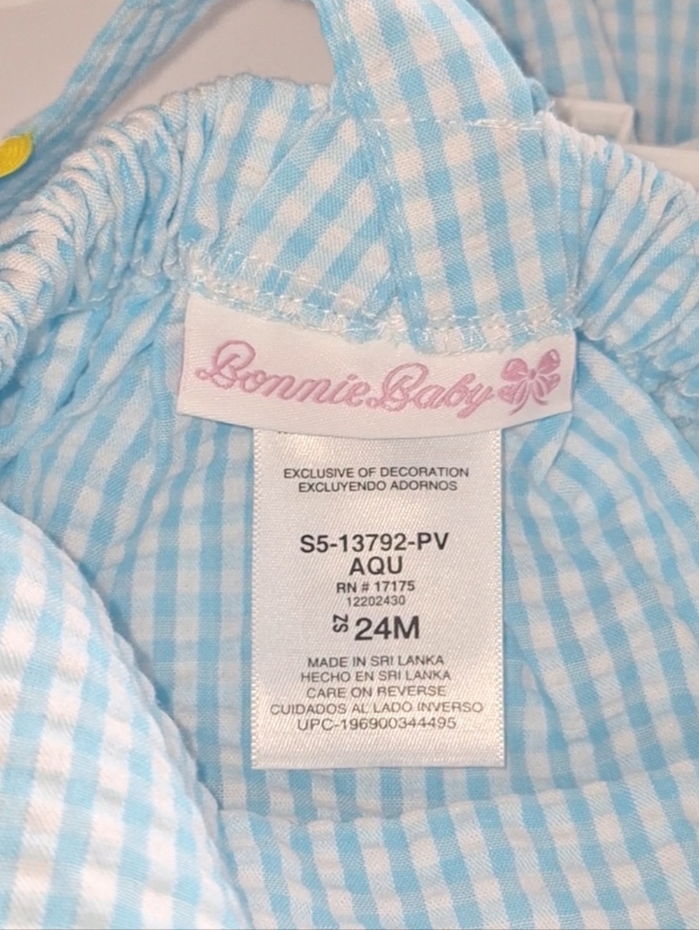 Bonnie Baby Gingham Smocked Dress - Picture 3 of 8